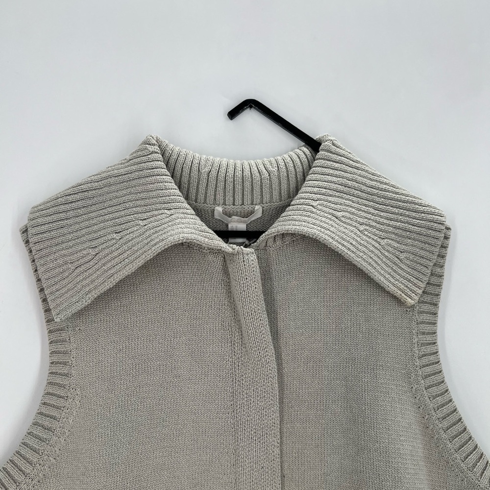 Cos Zip Up Chunky Knit Knitted Cardigan Sweater Vest - Picture 2 of 6